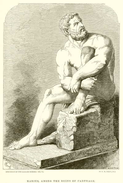 Marius, among the Ruins of Carthage by English School