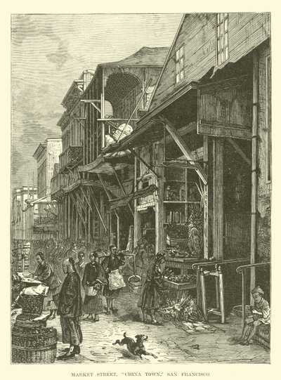 Market Street, China Town, San Francisco by English School