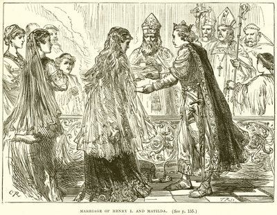 Marriage of Henry I and Matilda by English School
