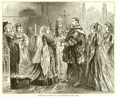 Marriage of Henry VIII and Catharine Parr, 1543 by English School