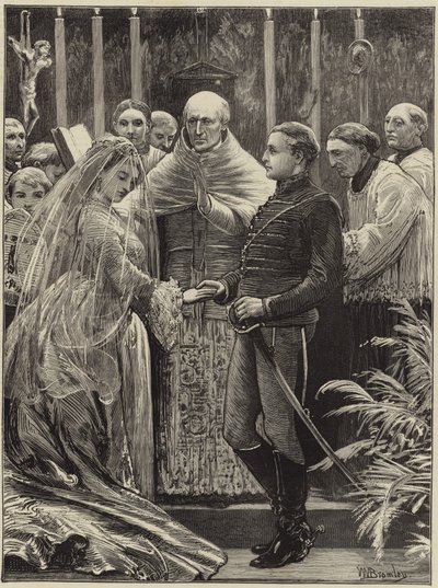 Marriage of Miss Fox and Prince Liechtenstein at the Pro-Cathedral by English School