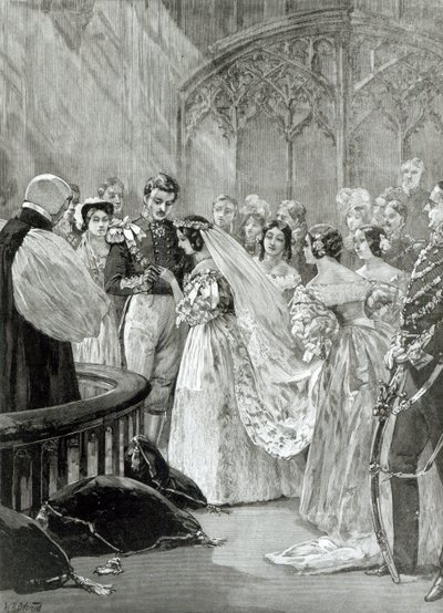 Marriage of Queen Victoria (1819-1901) and Prince Albert (1819-61) at St. James
