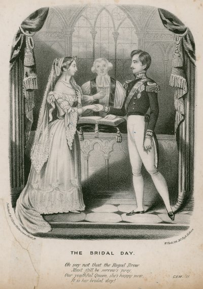 Marriage of Queen Victoria and Prince Albert, 10 February 1840 by English School