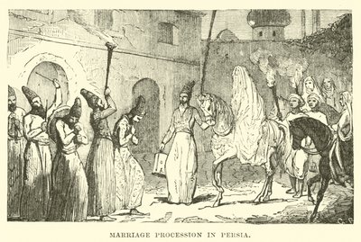 Marriage Procession in Persia by English School