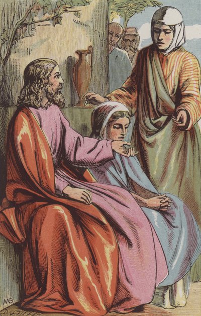 Martha Requests Our Lord to Bid Mary Help Her by English School