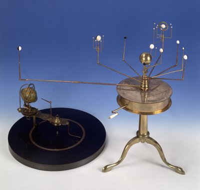 Martin-type portable Planetarium or Orrery, by Thomas Blunt, George Newman and Thomas Voigt, c.1808 by English School