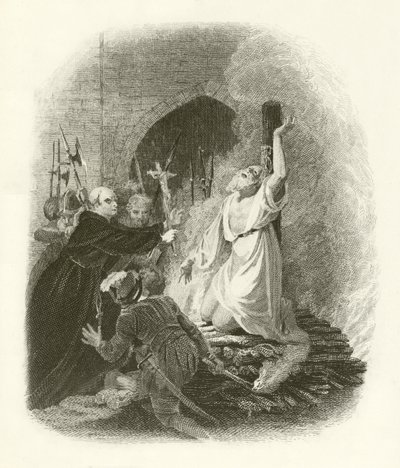 Martyrdom of Cranmer by English School