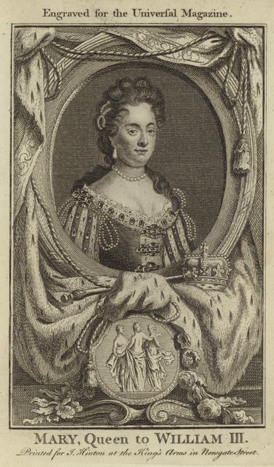 Mary, Queen to William III by English School