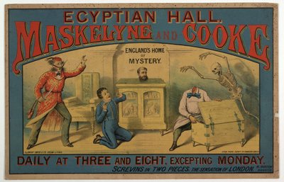 Maskelyne & Cooke at the Egyptian Hall c.1880 by English School