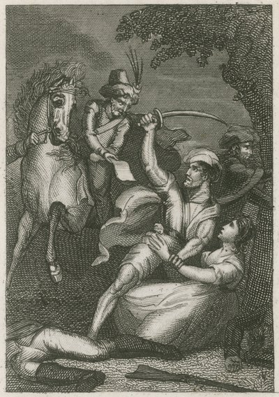 Massacre of the British Garrison at Kandy, Ceylon by English School