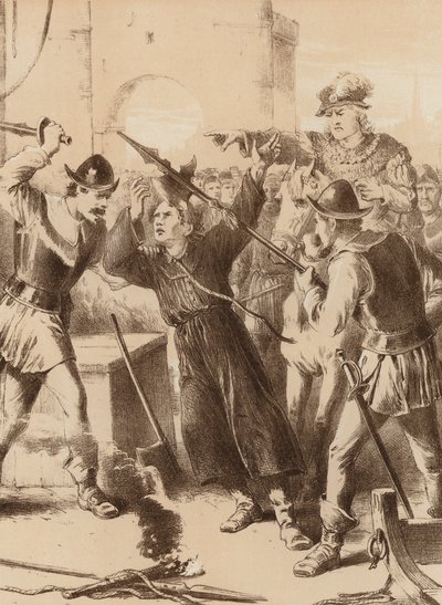 Matthew Flathers, "A desperate cut on the head" by English School