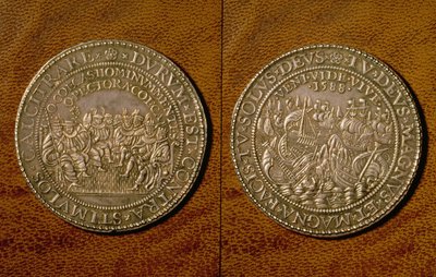 Medal commemorating the Defeat of the Spanish Armada by English School
