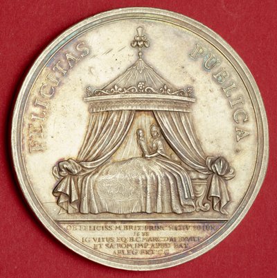 Medal commemorating the birth of Prince James, 1688 by English School