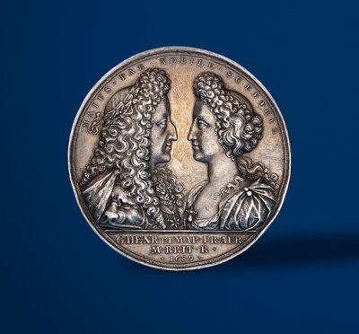 Medal Commemorating the Coronation of William and Mary, 1689 (Obverse) by English School
