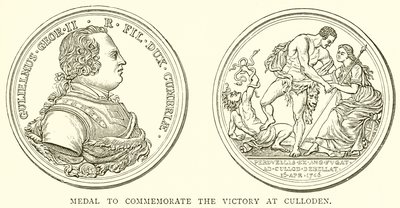 Medal to Commemorate the Victory at Culloden by English School
