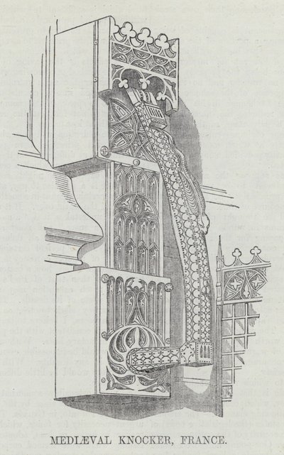 Mediaeval Knocker, France by English School
