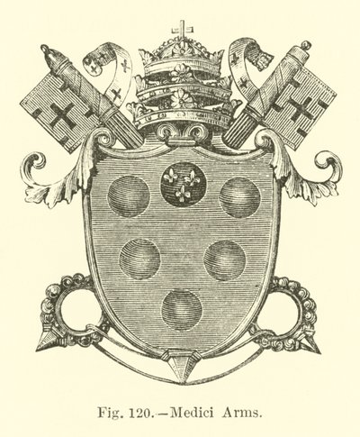 Medici Arms by English School