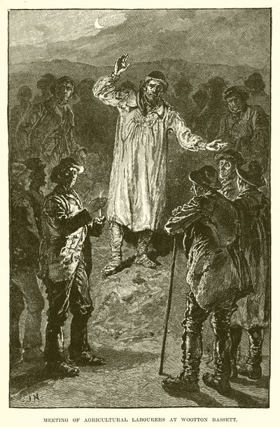 Meeting of Agricultural Labourers at Wootton Bassett by English School