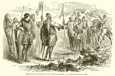 Meeting of Stephen and Prince Henry at Wallingford, 1152 by English School