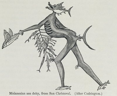 Melanesian Sea Deity by English School