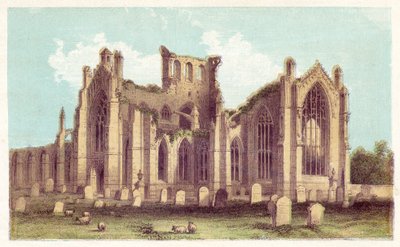 Melrose Abbey by English School