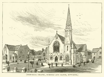 Memorial Chapel, Schools and Manse, Epworth by English School