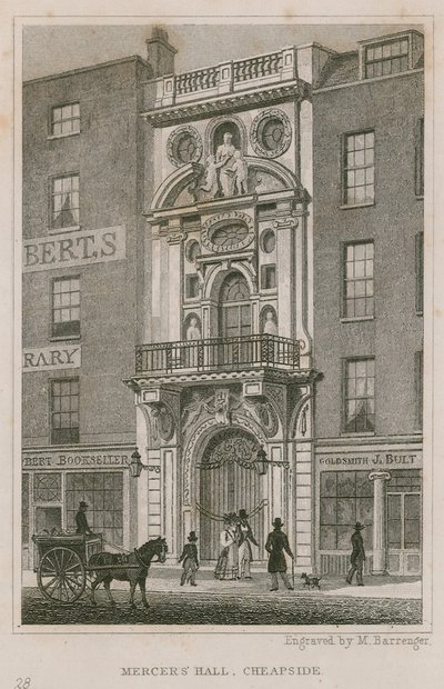 Mercers Hall, Cheapside, London by English School