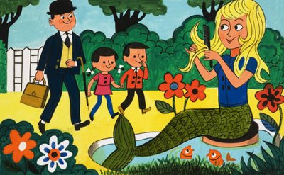 Mermaid in the park by English School