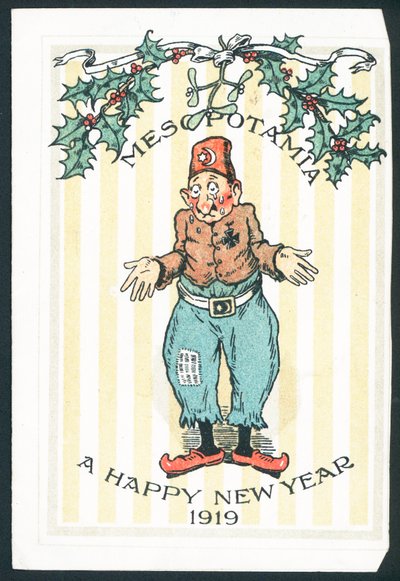 Mesopotamia - A Happy New Year, 1919 by English School