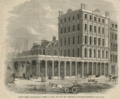 Messrs E Moses and Sons New Premises in Tottenham Court Road by English School