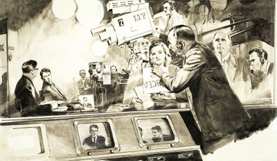 Mick Johnson, TV Reporter by English School