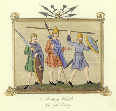 Military Costumes of the 8th Century by English School