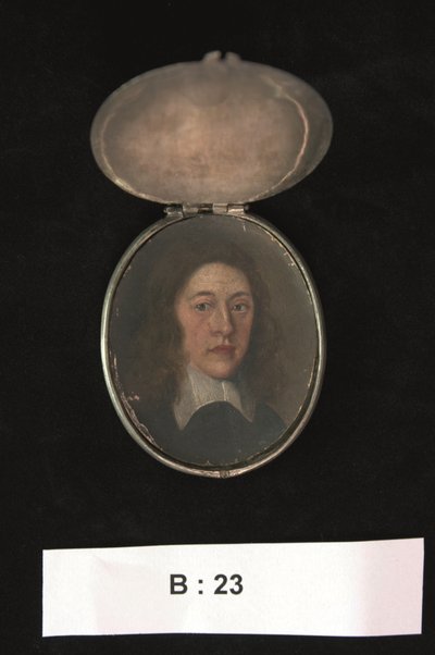 Miniature of Henry Cromwell, Lord Lieutenant of Ireland, c.1655-59 by English School