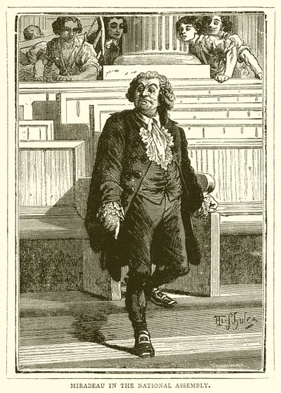 Mirabeau in the National Assembly by English School
