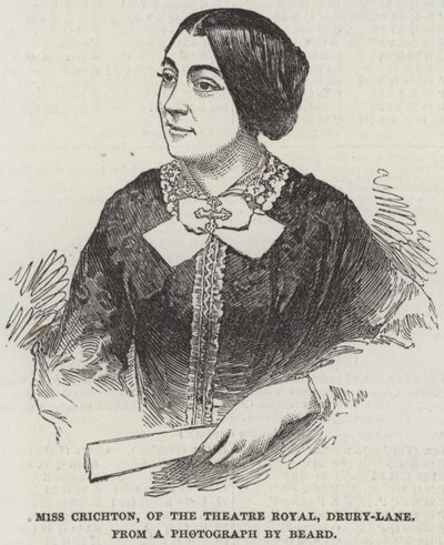 Miss Crichton of the Theatre Royal, Drury-Lane by English School