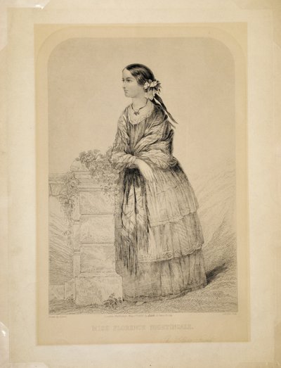 Miss Florence Nightingale: The Soldiers Friend by Elston, engraved by T.H. Ellis, pub. by Ellis, 51 Jewin Street, City of London, 1st May 1856 by English School