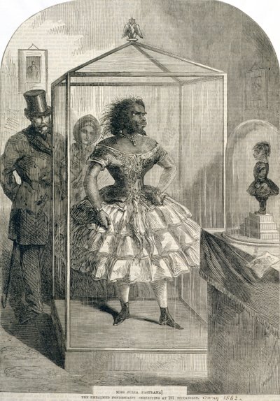 Miss Julia Pastrana, The Embalmed Nondescript, Exhibiting at 191 Piccadilly, 1862 by English School