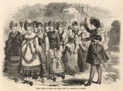 Miss Minnie Hansel and her corps of Amazons at Berlin by English School