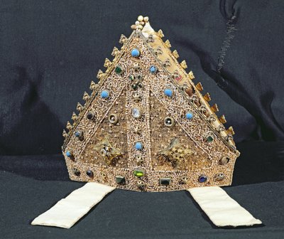 Mitre belonging to William of Wykeham, late 14th or early 15th century by English School