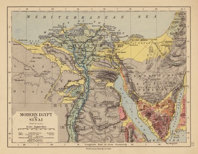 Modern Egypt and Sinai by English School
