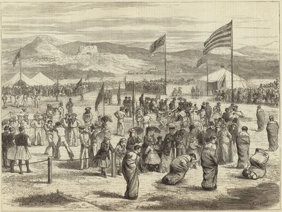 Modern Olympian Games at Athens by English School