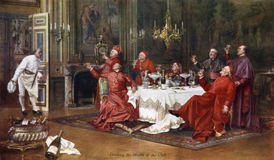 Moet et Chandon, Drinking the Health of the Chef by English School
