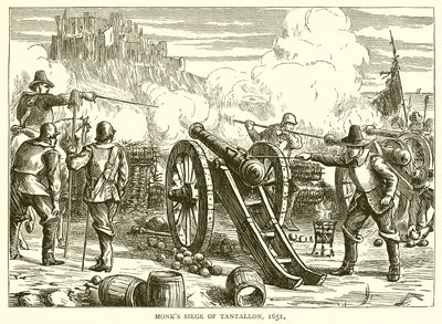 Monks Siege of Tantallon, 1651 by English School