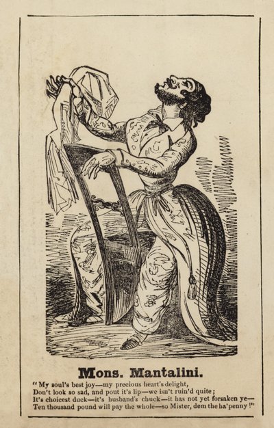 Monsieur Mantalini from Nicholas Nickleby by English School