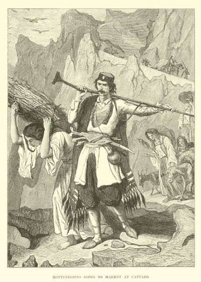 Montenegrins Going to Market at Cattaro by English School