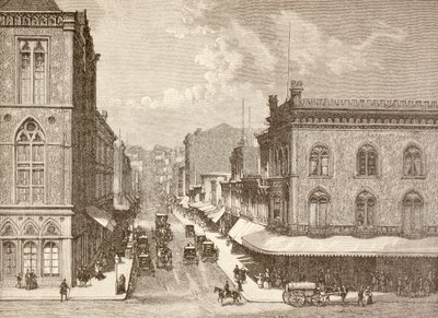 Montgomery Street, San Francisco in the 1880s by English School
