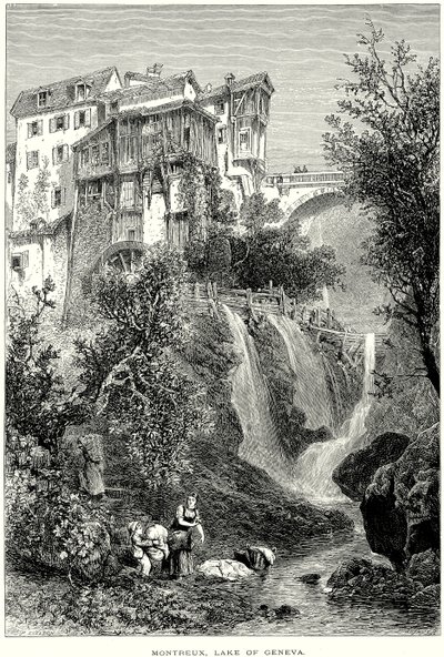Montreux, Lake of Geneva by English School