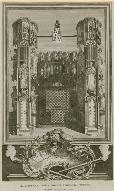 Monument of King Henry V by English School