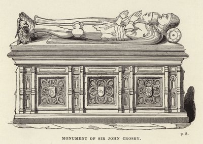 Monument of Sir John Crosby by English School