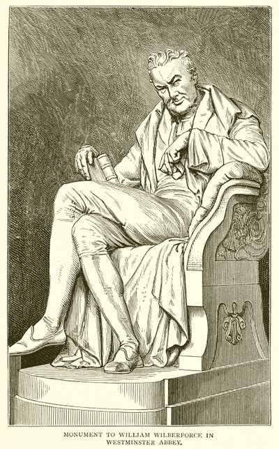 Monument to William Wilberforce in Westminster Abbey by English School